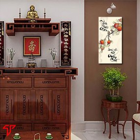 Tranh thư pháp hình phật treo phòng thờ